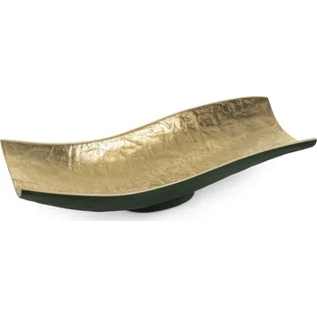 DEKORAČNÍ MISKA PEDRO2 (03) 33X15X8 CM TMAVĚZELENÁ