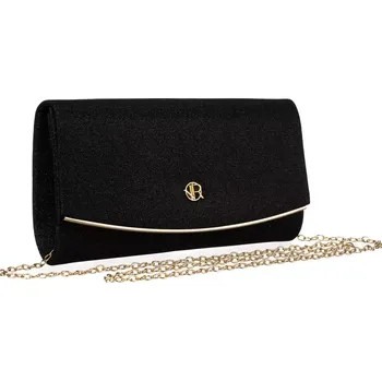 Kabelka Černé dámské psaníčko ROVICKY R-XS013 na řetízku