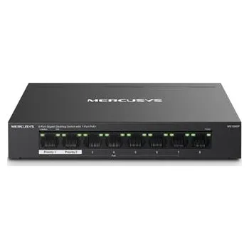Počítačové příslušenství MERCUSYS MS108GP - 8portový gigabitový stolní switch se 7 porty PoE+, 8× 10/100/1000 Mbps RJ45 portů