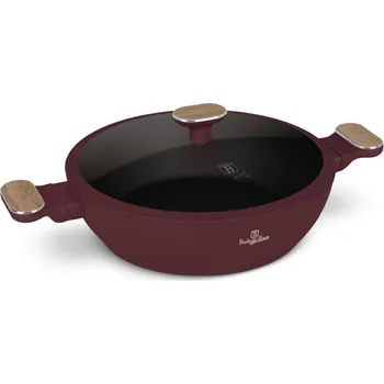 Nádobí BERLINGERHAUS Pánev hluboká s titanovým povrchem a poklicí 28 cm Leonardo Nordic Collection BH-8299