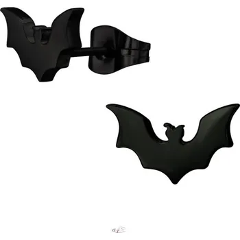 Náušnice Prosperk Náušnice ocelové netopýr - černé S4526