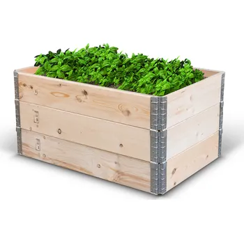 Vyvýšený záhon Eobaly.cz Komplexní vyvýšený záhon malý 800 mm x 600 mm x 200 mm