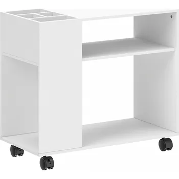 Kancelářský stolek na tiskárnu 70 x 34 x 60 cm | bílý