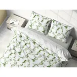 Povlečení krep Eukalyptus zelený 140x200 cm a 70x90 cm