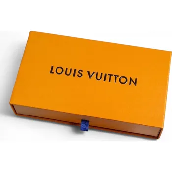 Dárková krabička Kartonová krabička Louis Vuitton s výsuvným šuplíkem, zlato-hnědá