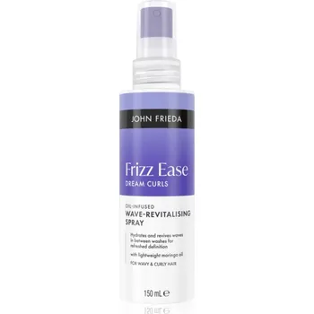 Kosmetika John Frieda Frizz Ease Oil-Infused Wave-Revitalising Spray hydratační sprej na vlasy pro vlnité a kudrnaté vlasy 150 ml