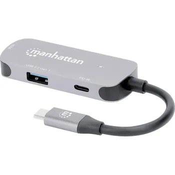 Manhattan USB-C® dokovací stanice USB-C auf HDMI 3-in-1 Docking-Konverter Vhodné pro značky (dokovací stanice pro notebook): univerzální napájení USB-C®