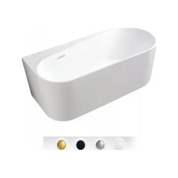 Vana Volně stojící akrylátová vana Braider LEDGE boční odtok 160 x 75 cm