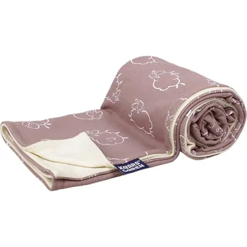 Dětské zboží Kaarsgaren Dětská deka bavlna / merino – hnědé ovečky