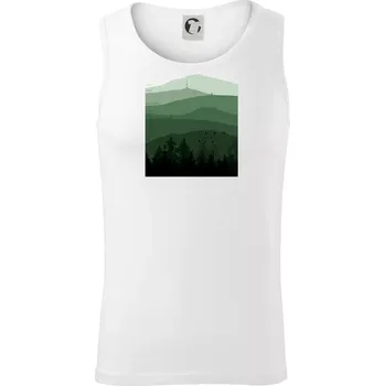 Pánské termoprádlo Siluety nejvyšších Českých hor - Tílko pánské Core - 2XL ( Bílá )