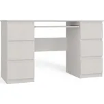 Psací stůl TopEshop bílý obdélníkový s výsuvnou poličkou na klávesnici