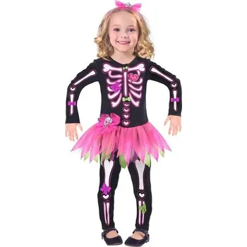 Dětský halloweenský kostým kostlivce Amscan Bones, unisex, vícebarevný, 4-6 let