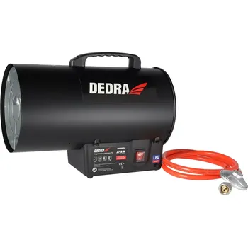 Průmyslové topidlo Dedra ohřívač plynový 27kW, DED9943A fukar, turbína, pevný výkon (Plynové topidlo DEDRA DED9943A | Výkon 27 kW | Průtok 300 m³/h | Piezo zapalování | Kód: DED9943A)