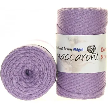 Příze Macaroni Abigail 5 mm Fialová (Špagátová příze Abigail 5 mm fialová)