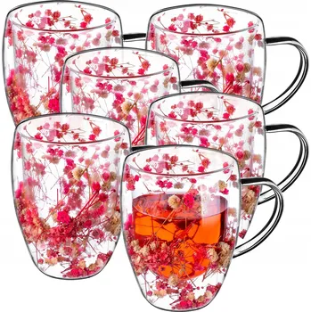 Sklenice Sklenice na kávu a čaj Kadax 350 ml 6 ks