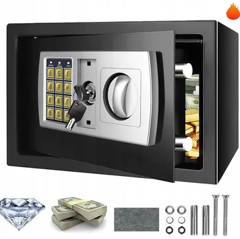 Trezor DOMÁCÍ TREZOR KAZETA S ELEKTRONICKÝM ZÁMKEM NA KÓD PENÍZE BEZPEČNOSTNÍ SCHRÁNKA PANCÉŘOVÁ KASA