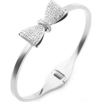 Náramek Prosperk Náramek ocelový mašlička Barva: Stříbrná