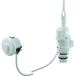 Alcadrain Oddálené pneumatické splachování ruční, do zdi, bílá