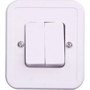 vypínač Dvojitý vypínač Klasik Ospel bílý ŁW-2P/00