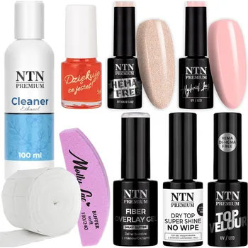 Lak na nehty Sada na nehty French Perfection 2x Hybridní lak NTN 5g + Příslušenství