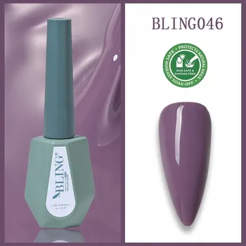 Lak na nehty Bling Gel na nehty HYBRIDNÍ LAK Jemný 10 ml č. 046