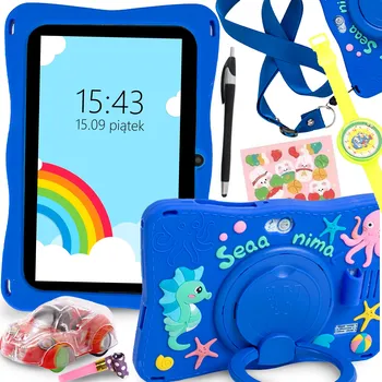 Tablet TABLET PRO DĚTI 7" VZDĚLÁVACÍ HRY HRAČKY SADA ANDROID WiFi 4GB POUZDRO