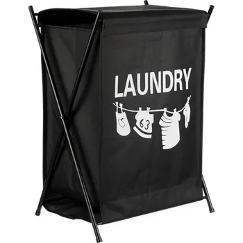 Koš na prádlo Autronic Koš prádelní - látkový, barva černá