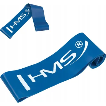 Posilovací guma na cvičení hýždí HMS Mini Band – Modrá, silný odpor