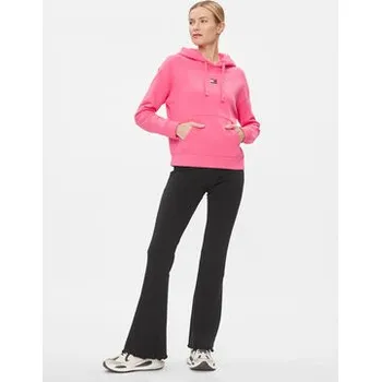 Dámská mikina Tommy Jeans Mikina Badge DW0DW17326 Růžová Boxy Fit XXS