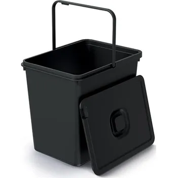 Odpadkový koš Koš odpadkový SYSTEMA BASIC FLAP černý s víkem 23l