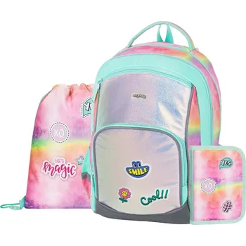 Set školních potřeb oxybag Školní batoh OXY GO Magic v setu – batoh, penál a sáček