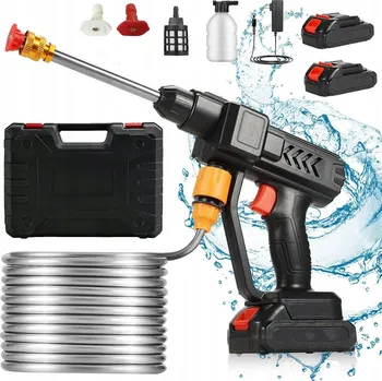 Vysokotlaký čistič AKUMULÁTOROVÁ TLAKOVÁ MYČKA ZAHRADNÍ 24V BEZDRÁTOVÁ S KUFRÍKEM