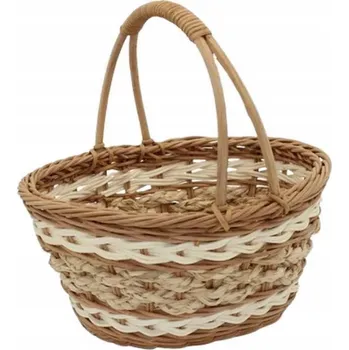 Nákupní košík Proutěný košík hnědý 1 ks