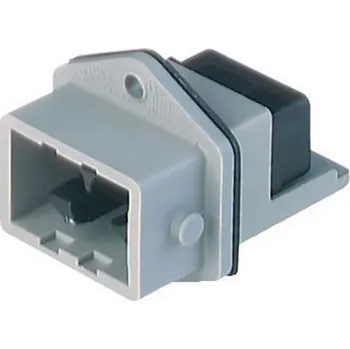 Elektrická zásuvka Průmyslový napájecí konektor, řada: ST Zástrčka, Přední montáž, formát pólů: 5 plus PE, orientace těla: přímý barva Šedá,