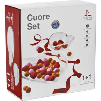 VETŘERIE RIUNITE VIDIVI CUORE SADA MISEK VE TVARU SRDCE 1+1KS