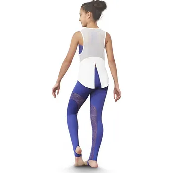 Dívčí oblečení Bloch,Top s rozparkem FT5178C, bílá 128-134