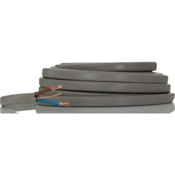 Napájecí kabel Napájecí kabel 2žilový PVC plášť , Bílá, 300 V