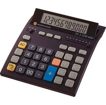 Kancelářská technika Triumph Adler J 1210 stolní kalkulačka, displej (počet míst) 12, solární napájení, na baterii, černá