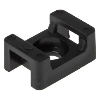 Organizace kabelů Držák kabelových stahovacích pásek pro 9mm široké pásky 23mm 16 mm barva Černá samolepicí RS PRO