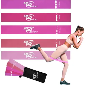 SADA 5 POSILOVACÍCH GUM NA CVIČENÍ, PROTAHOVÁNÍ A TRÉNINK MINI BAND 1-20 kg