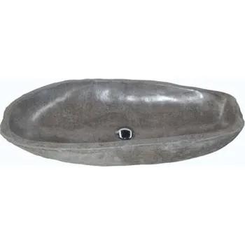 Umyvadlo Kalong umyvadlo na desku z přírodního kamene, barva šedá