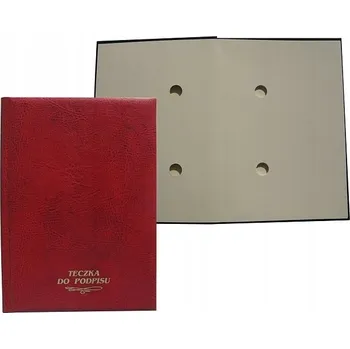 Pořadač s přihrádkami A4 S.WARTA bordó šanon s otvory pro archivaci