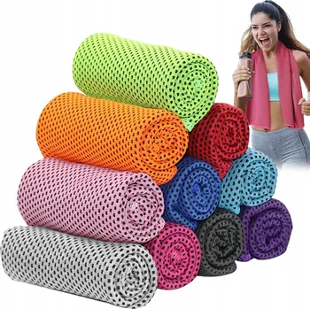 Ručník 10 Ks RYCHLESCHNOUCÍ RUČNÍK Z MIKROVLÁKNA DO POSILOVNY FITNESS 30X80 cm