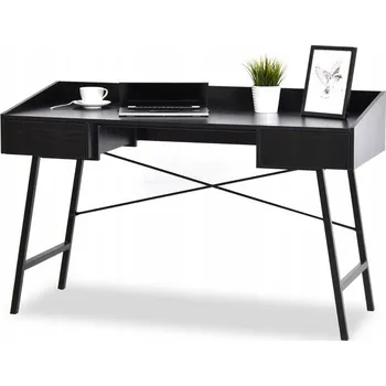 Psací stůl Obdélníkový psací stůl Mebel-Partner 133,5 x 55,5 x 84 cm černý