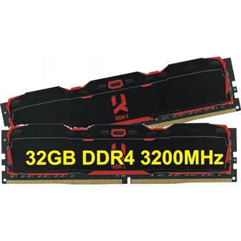 Operační paměť Paměť GOODRAM 32GB (2x16GB) 3200MHz CL16 DDR4 IRDM X Black