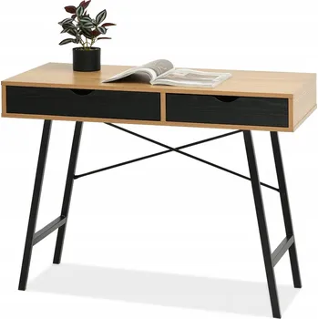 Psací stůl Obdélníkový psací stůl Mebel-Partner 100 x 48 x 78 cm černý