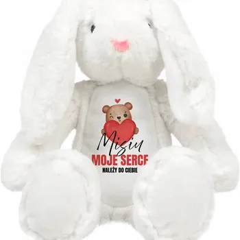 plyšák Přítulka Medvídek Plyšák Králíček MEDVÍDEK Na Dárek Valentýna Výročí