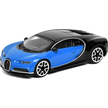 autíčko Bugatti Chiron 2016 modrá / černá 1:43 Bugatti Chiron - kovový model