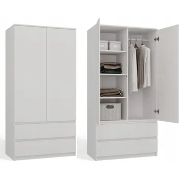 Šatní skříň Malwa SS-90 Skříň 90 cm bílá