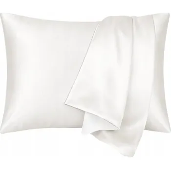 Povlak na polštářek Hedvábný povlak na polštář 50x60 oboustranný 100% hedvábí & bavlna slonová kost